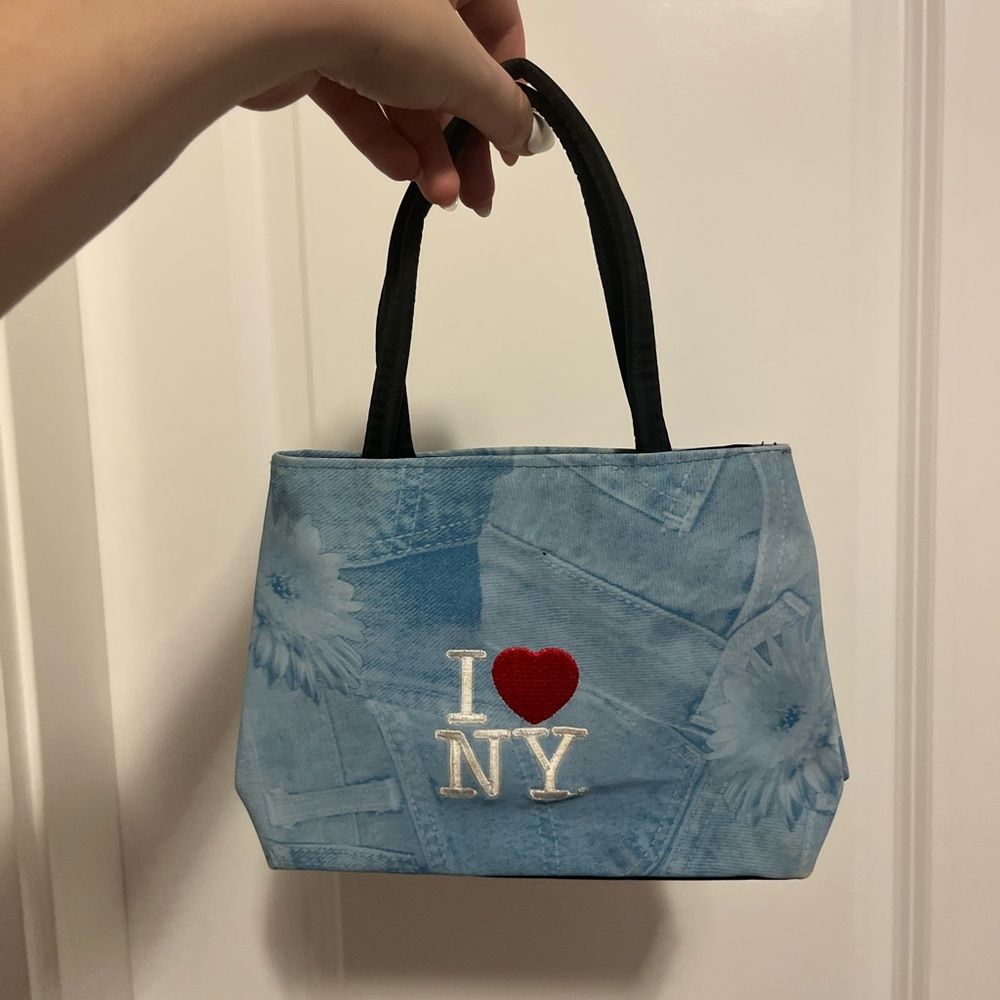 Y2K Stylish Blue Denim Tote Bag